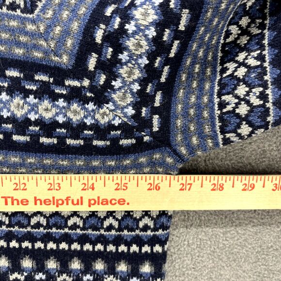 Peter Millar Sweater Mens XXL Blue Crewneck Fair Isle Merino Wool Blend $248 - Picture 10 of 16